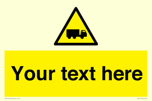 Custom Lorry Hazard Sign